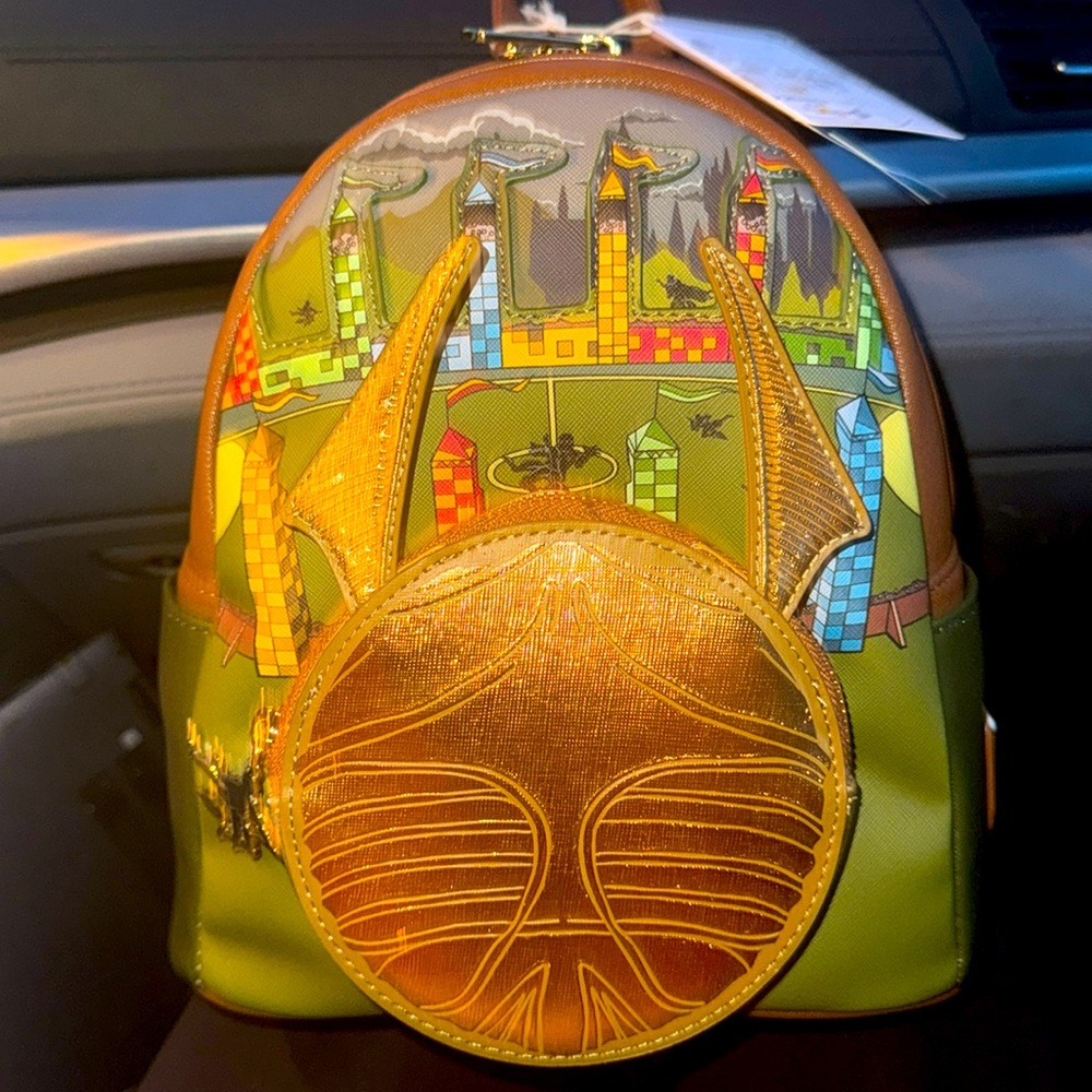 Loungefly Harry Potter Golden Snitch Backpack
